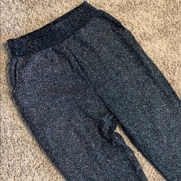 KappAhl black sparkly stretch ankle pants NWT - Picture 6 of 8